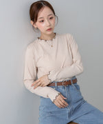 【選べるデザイン】ウェーブメローリブカットソー