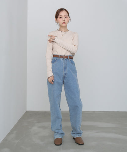 【選べるデザイン】ウェーブメローリブカットソー