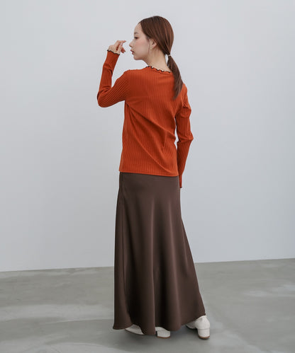 【選べるデザイン】ウェーブメローリブカットソー