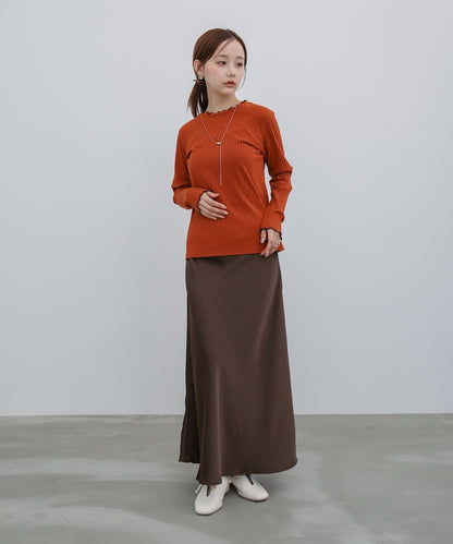 【選べるデザイン】ウェーブメローリブカットソー