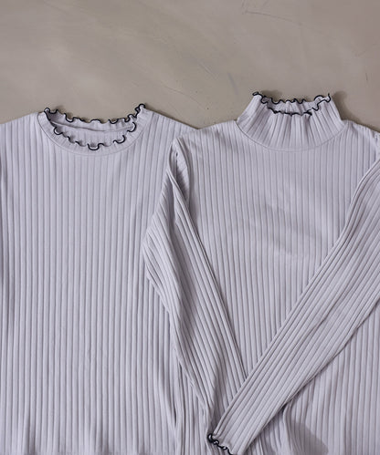 【選べるデザイン】ウェーブメローリブカットソー