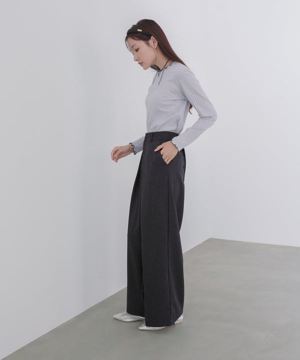 【選べるデザイン】ウェーブメローリブカットソー