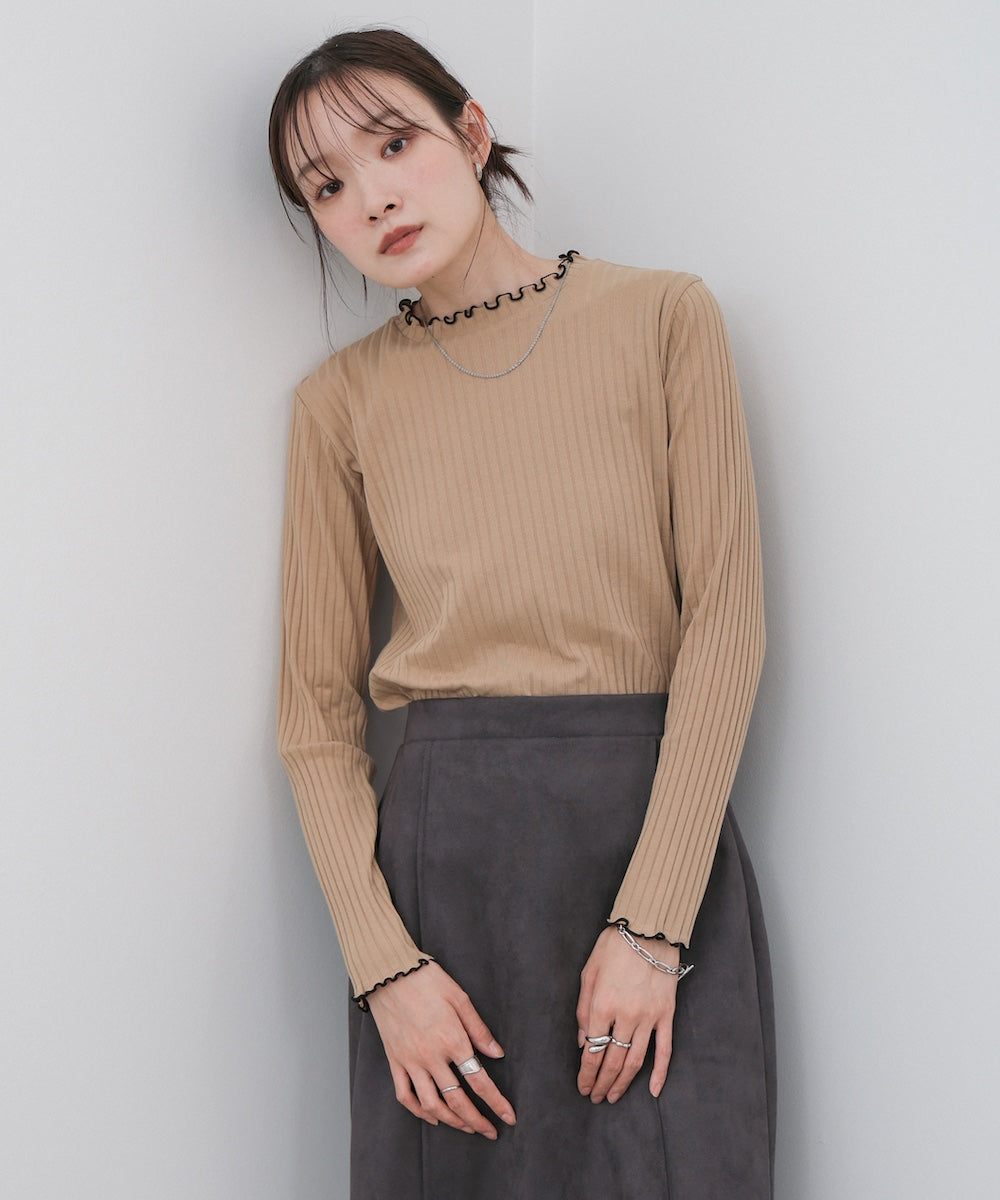 【選べるデザイン】ウェーブメローリブカットソー