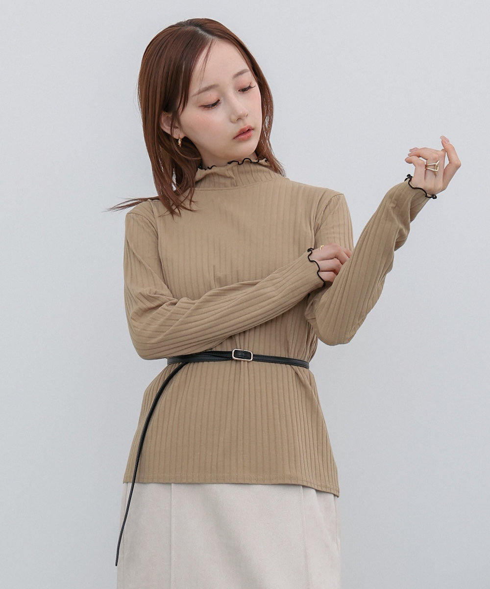 【選べるデザイン】ウェーブメローリブカットソー