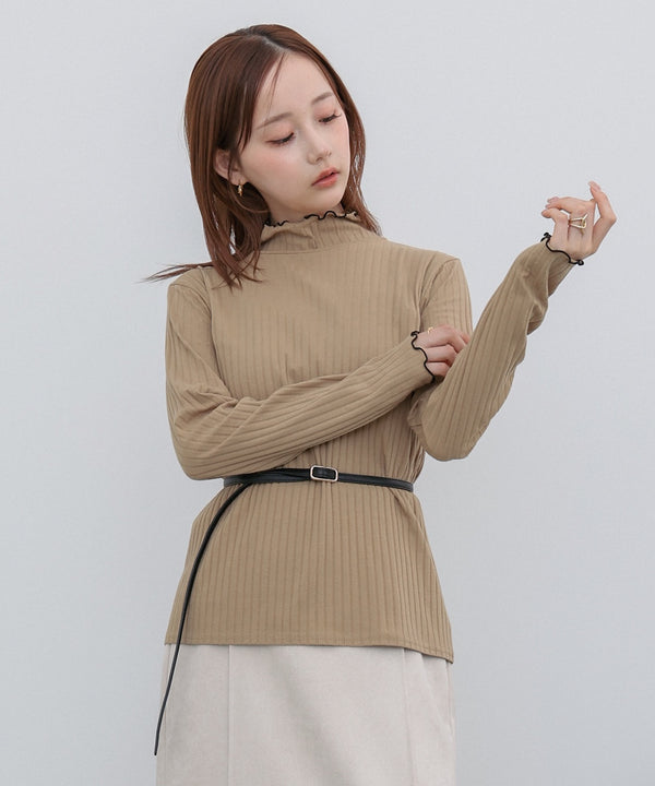 【選べるデザイン】ウェーブメローリブカットソー