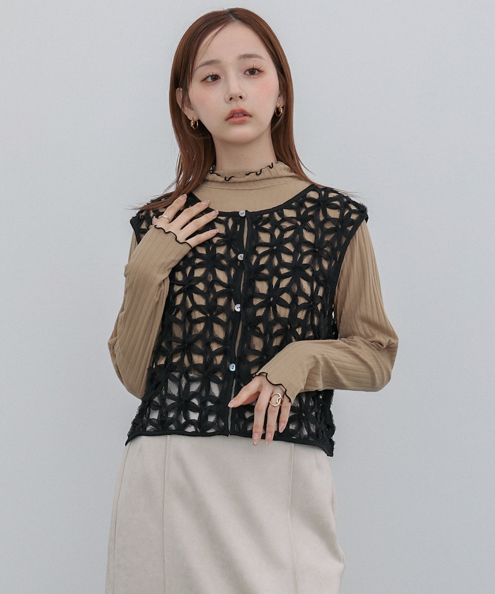 【選べるデザイン】ウェーブメローリブカットソー