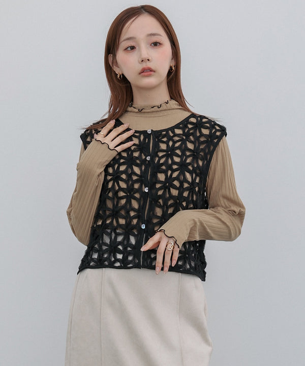 【選べるデザイン】ウェーブメローリブカットソー