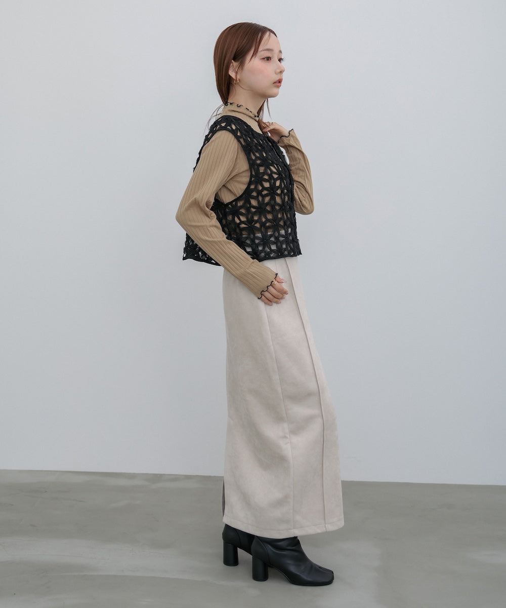 【選べるデザイン】ウェーブメローリブカットソー