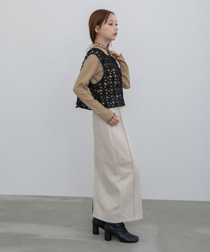 【選べるデザイン】ウェーブメローリブカットソー