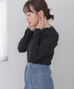 【選べるデザイン】ウェーブメローリブカットソー