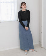 【選べるデザイン】ウェーブメローリブカットソー