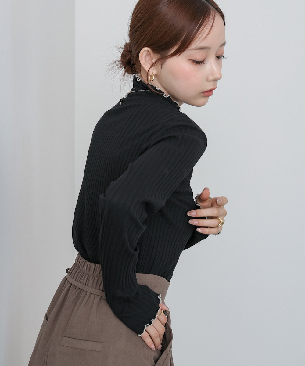 【選べるデザイン】ウェーブメローリブカットソー