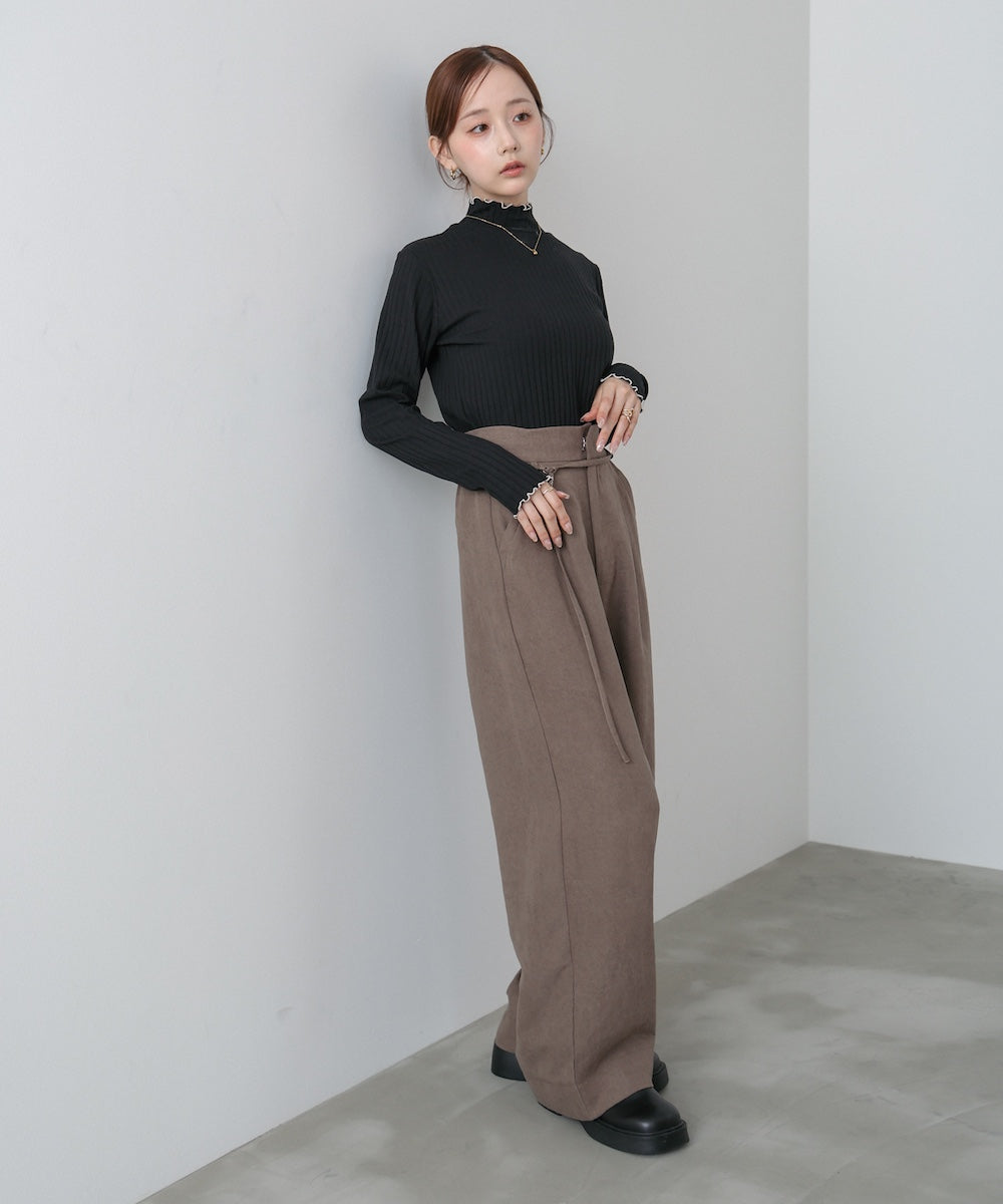 【選べるデザイン】ウェーブメローリブカットソー