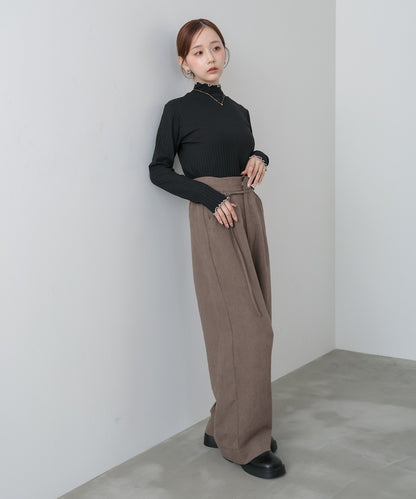 【選べるデザイン】ウェーブメローリブカットソー