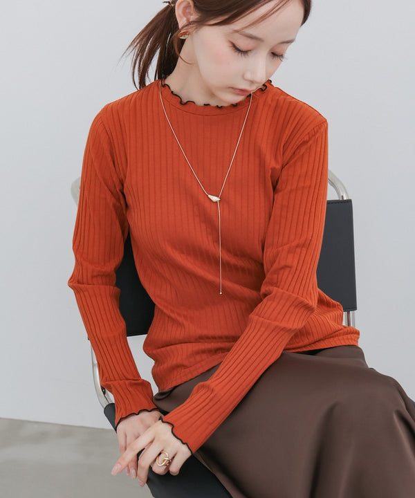 【選べるデザイン】ウェーブメローリブカットソー