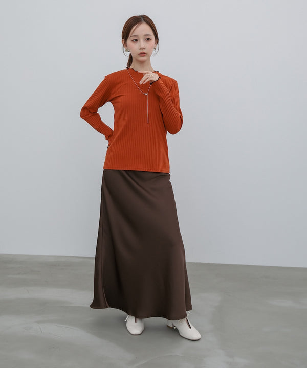 【選べるデザイン】ウェーブメローリブカットソー