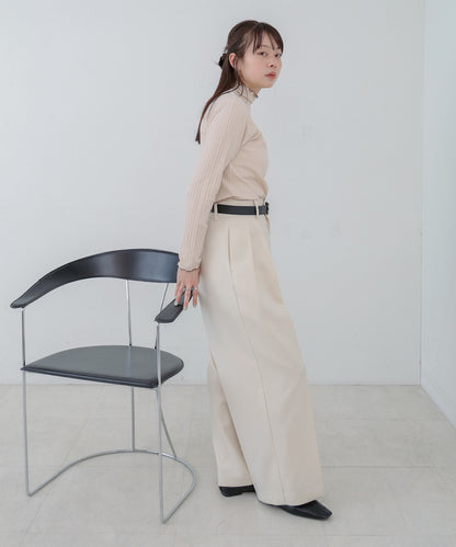 【選べるデザイン】ウェーブメローリブカットソー