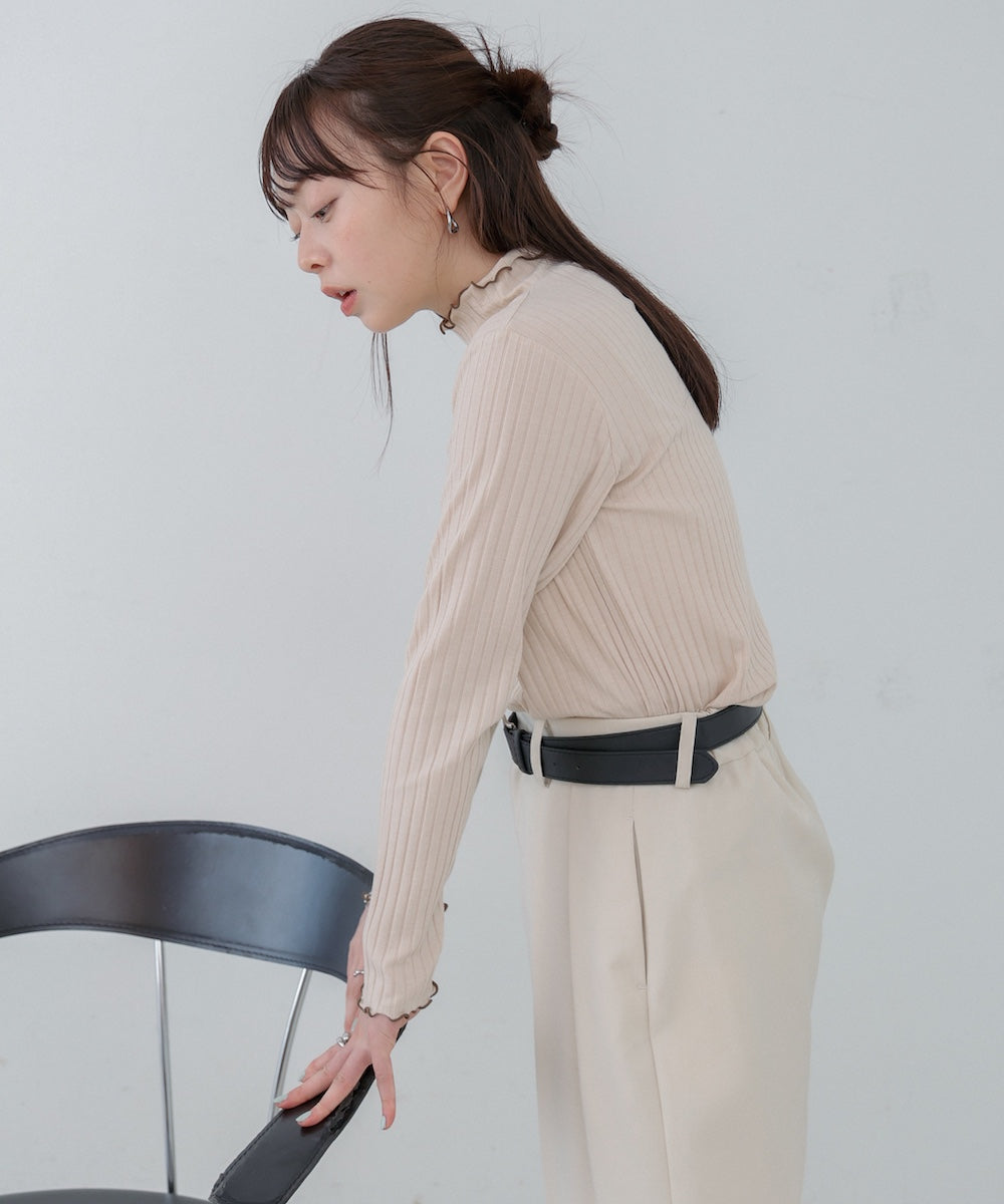 【選べるデザイン】ウェーブメローリブカットソー