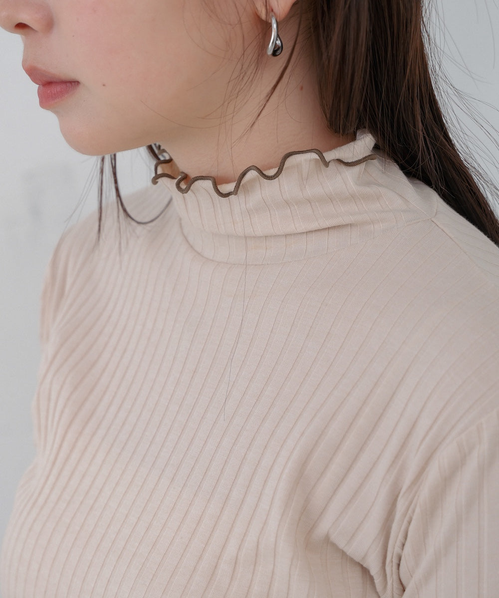 【選べるデザイン】ウェーブメローリブカットソー