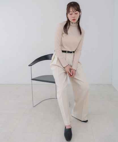 【選べるデザイン】ウェーブメローリブカットソー