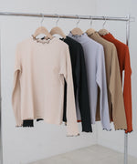 【選べるデザイン】ウェーブメローリブカットソー