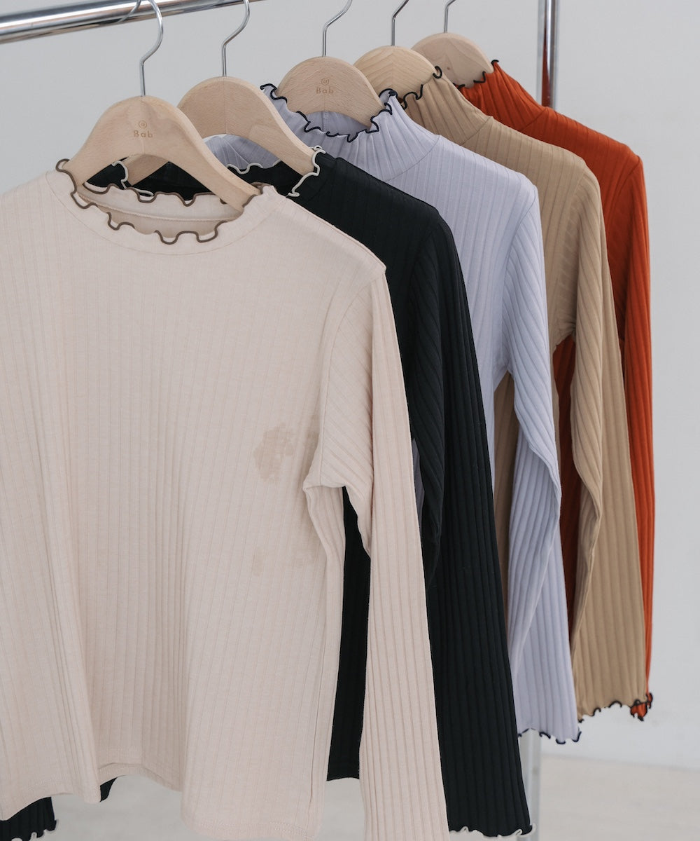 【選べるデザイン】ウェーブメローリブカットソー