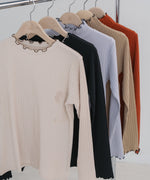 【選べるデザイン】ウェーブメローリブカットソー