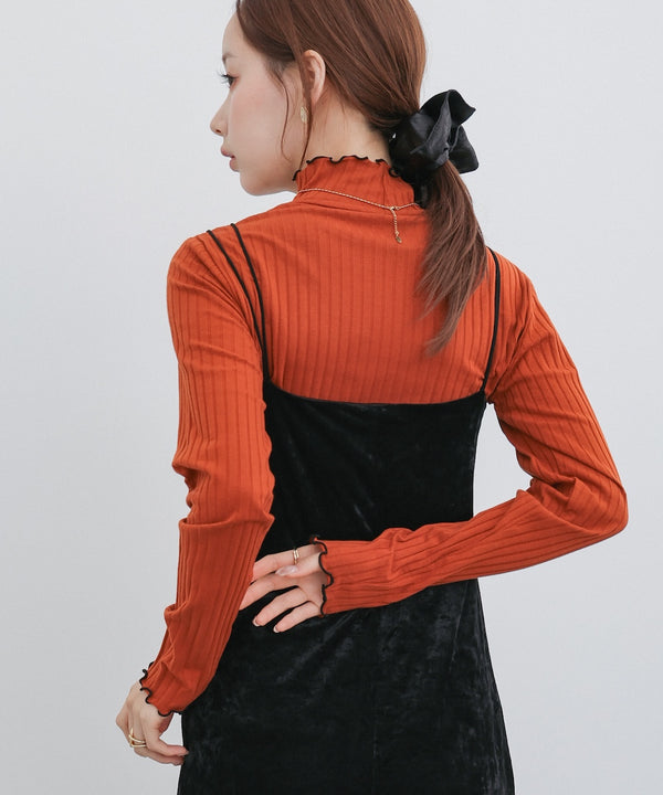 【選べるデザイン】ウェーブメローリブカットソー