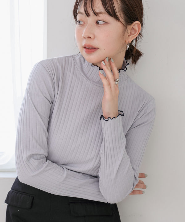 【選べるデザイン】ウェーブメローリブカットソー