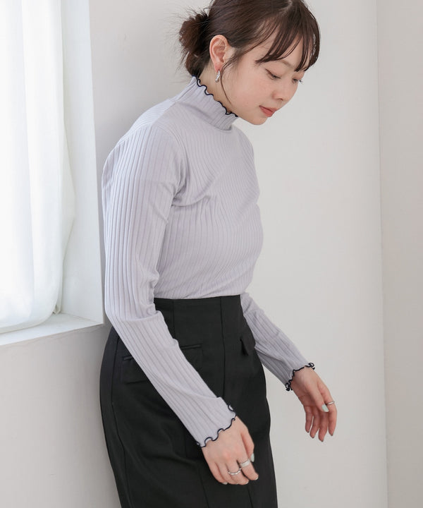 【選べるデザイン】ウェーブメローリブカットソー