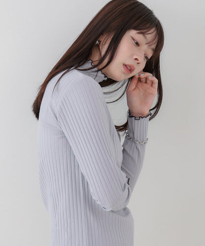 【選べるデザイン】ウェーブメローリブカットソー