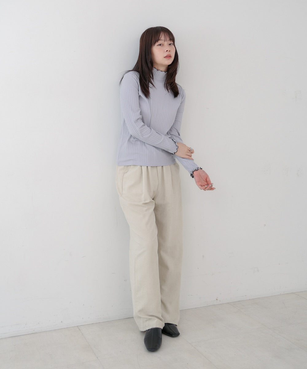 【選べるデザイン】ウェーブメローリブカットソー