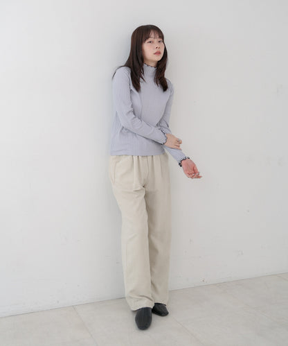 【選べるデザイン】ウェーブメローリブカットソー