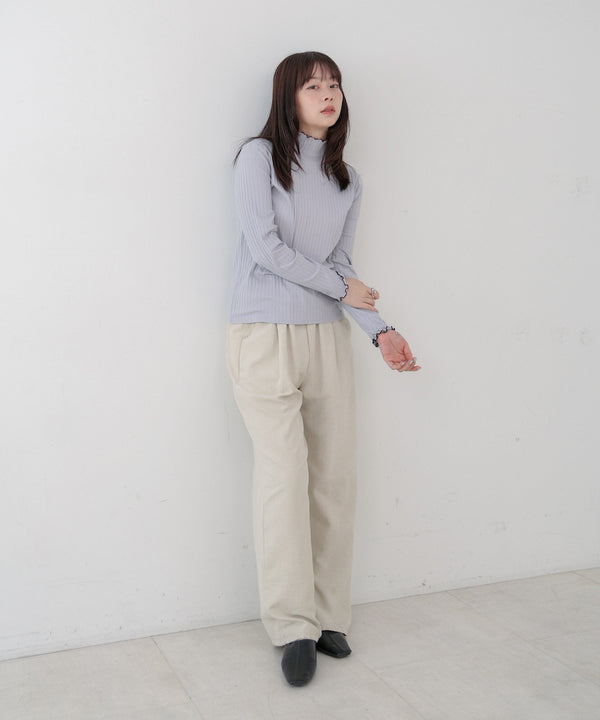 【選べるデザイン】ウェーブメローリブカットソー