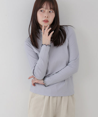 【選べるデザイン】ウェーブメローリブカットソー