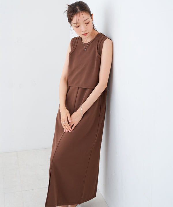 【S・Mサイズ展開】レイヤードSETワンピース