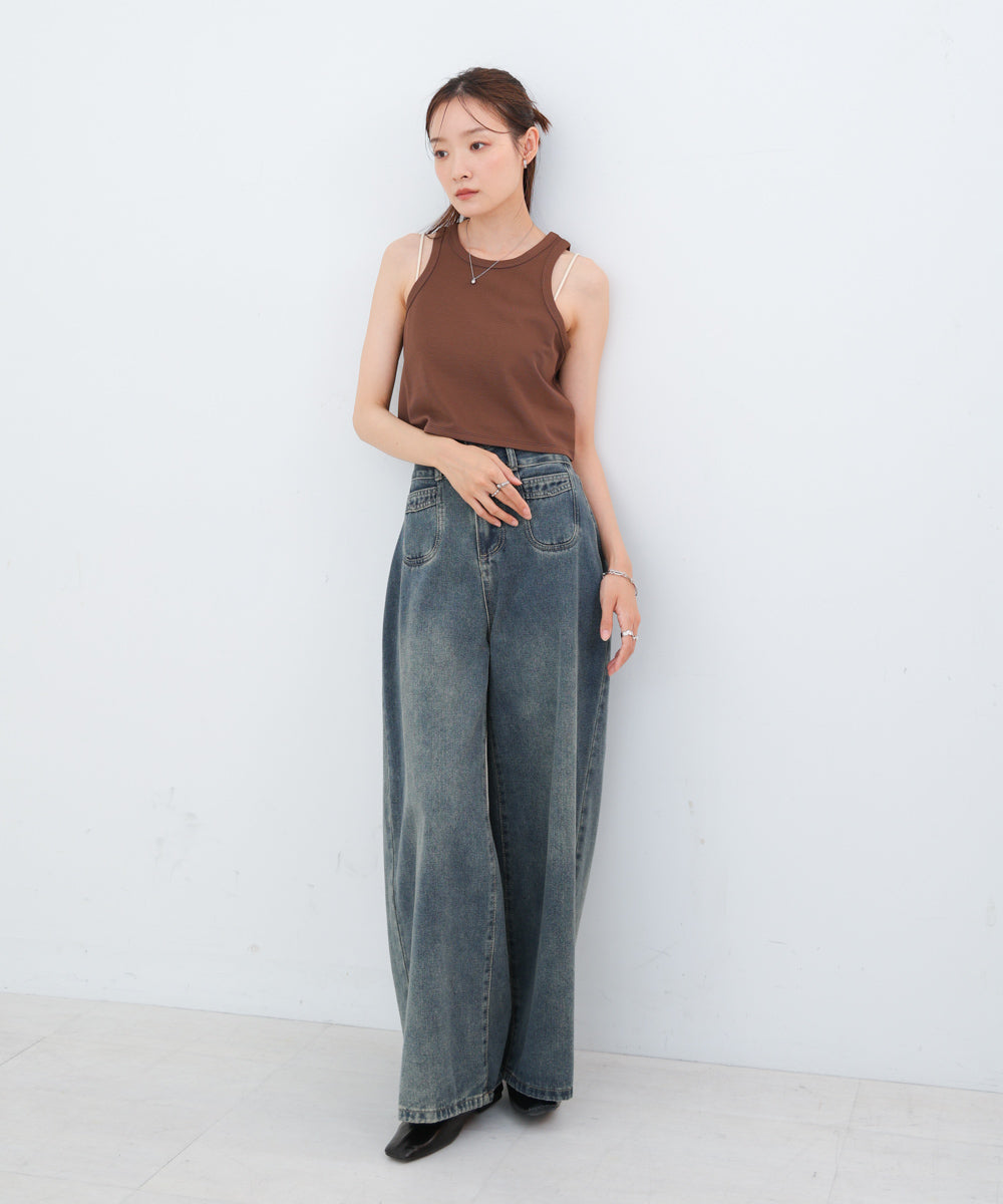 【S・Mサイズ展開】レイヤードSETワンピース