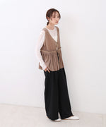 シアーベロアサテンリボンベスト