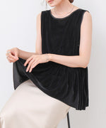 シアーベロアサテンリボンベスト