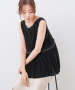 シアーベロアサテンリボンベスト