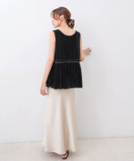 シアーベロアサテンリボンベスト