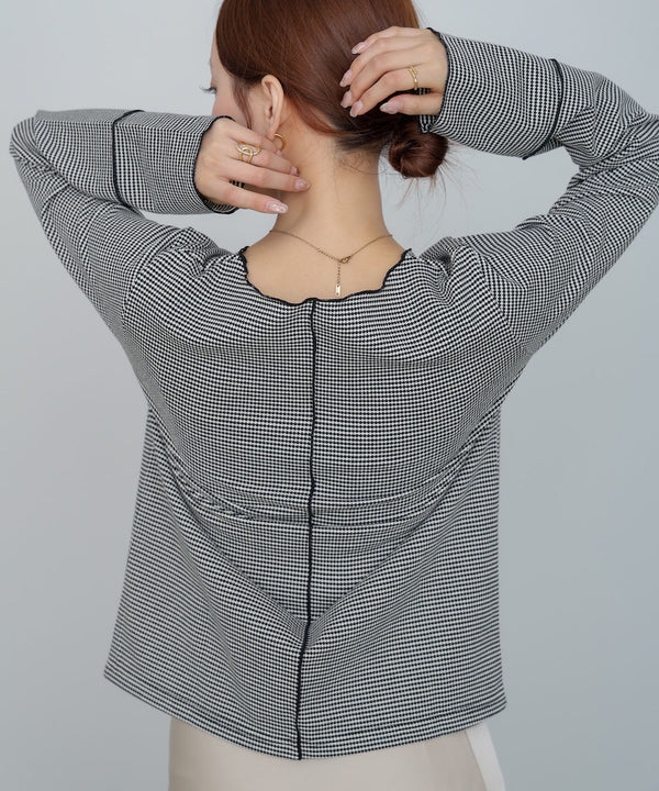 ポップコーンジャガード　メロープルオーバー