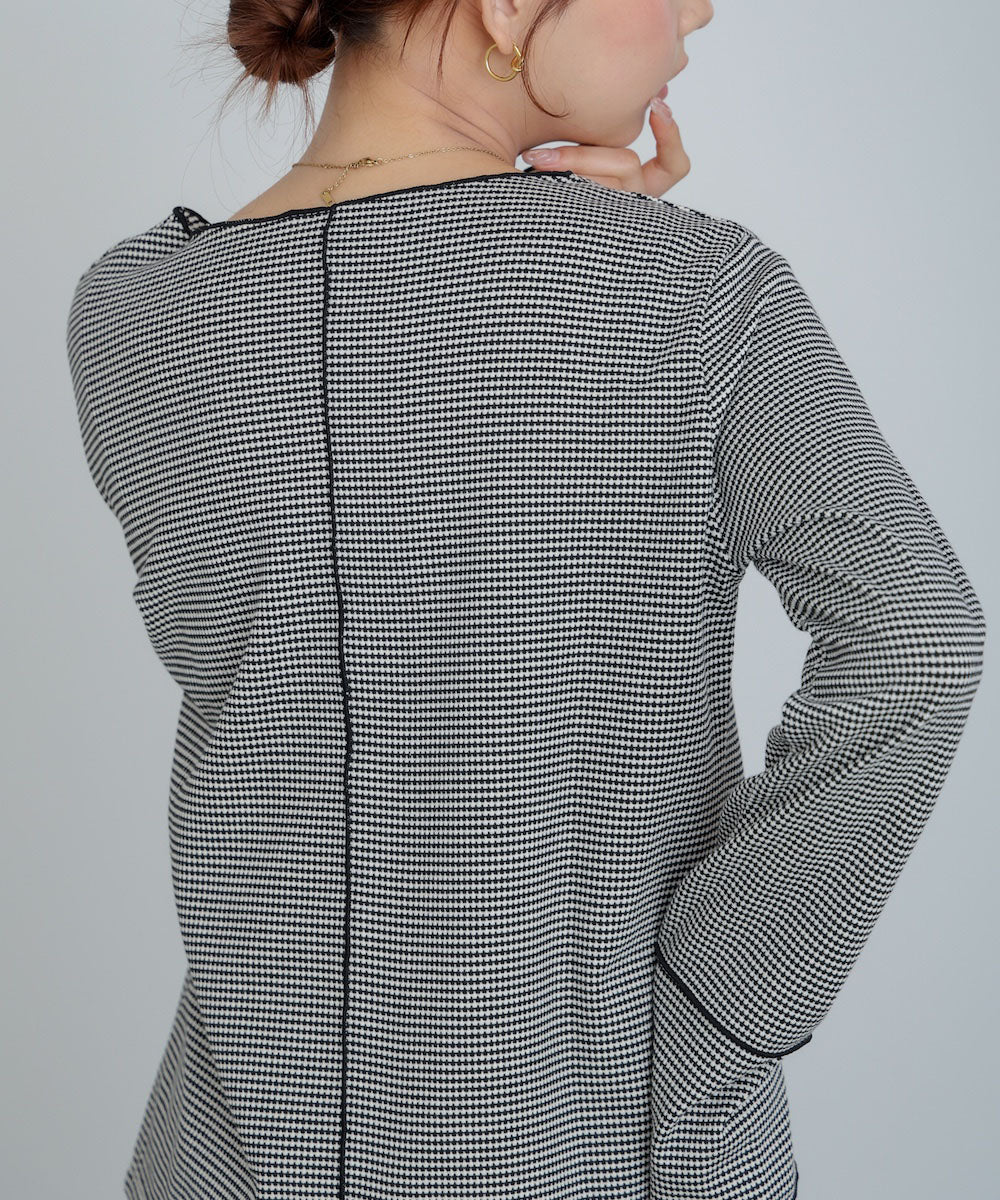 ポップコーンジャガード　メロープルオーバー