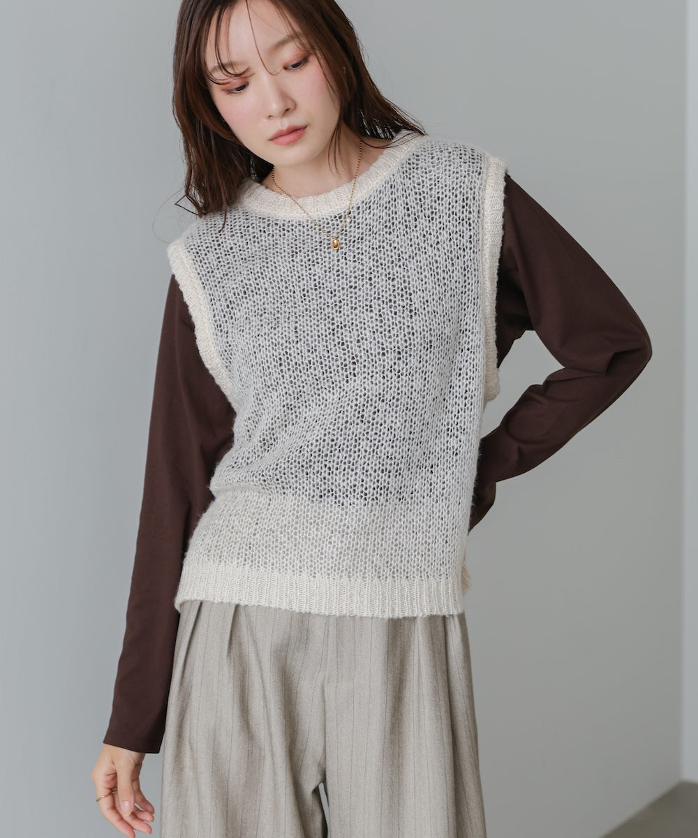 モヘアタッチシアーベスト