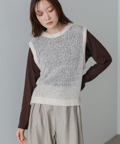 モヘアタッチシアーベスト