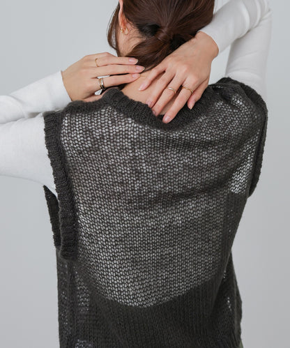 モヘアタッチシアーベスト