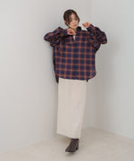 チェックバックギャザーシャツ