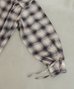 チェックバックギャザーシャツ