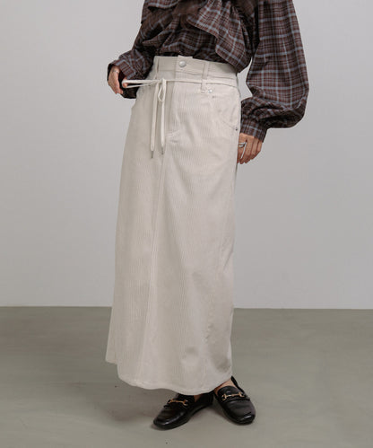 コーデュロイＩラインスカート