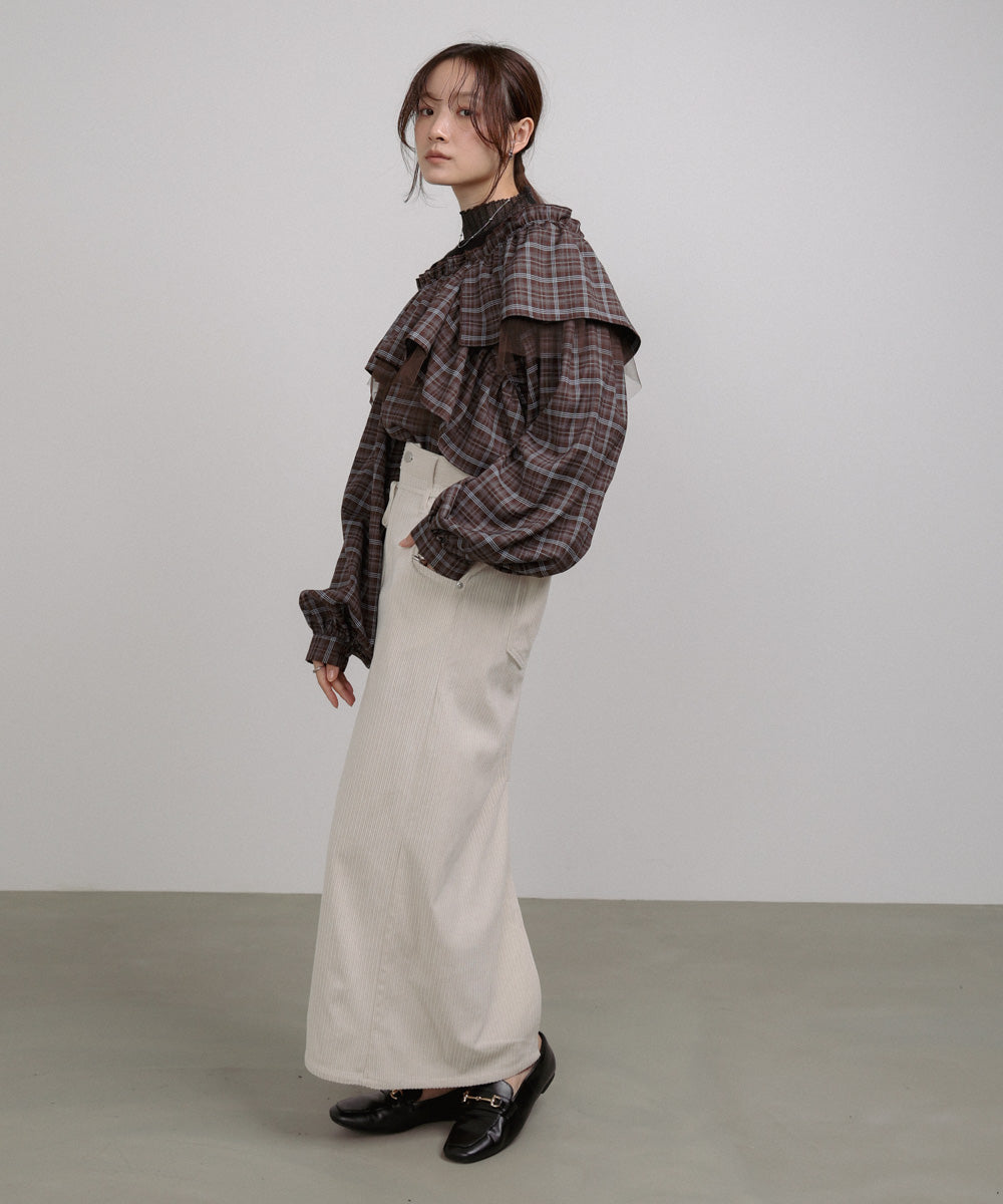 コーデュロイＩラインスカート